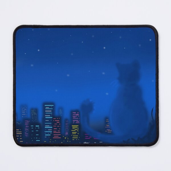Item preview, Blue hour kitten cityscape designed and sold by Artygirl34.