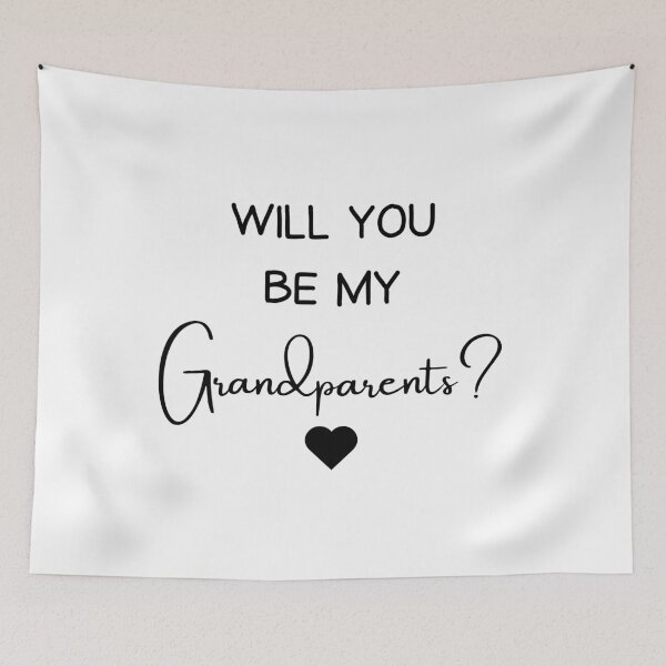 Item preview, Will You Be My Grandparents Cute Grandpa & Grandma Baby Announcement designed and sold by CuteLovelyDesigns.