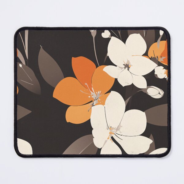 Item preview, Elegant Abstract Flowers: Black and White Floral Pattern for Textile designed and sold by kusamono-art.