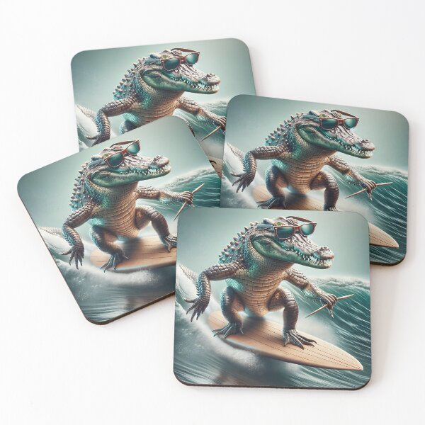 Item preview, Crocodile Surfing on Surfboard designed and sold by Travelcases.