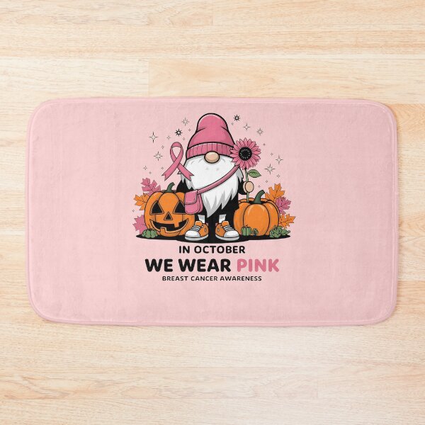 Item preview, Gnome In October We Wear Pink Breast Cancer Awareness designed and sold by MTRBSK11.