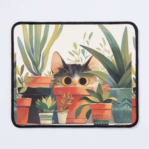 Item preview, Kitty hiding in the plants designed and sold by MendaciousMina.