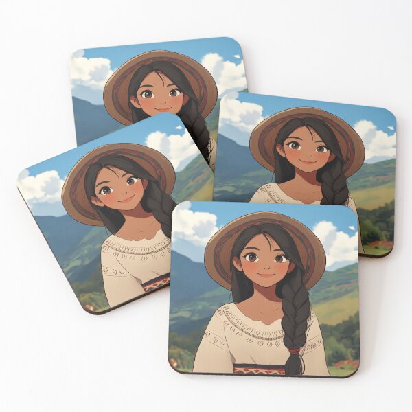 Item preview, Ecuadorian woman | Anime style designed and sold by ComicsFactory.