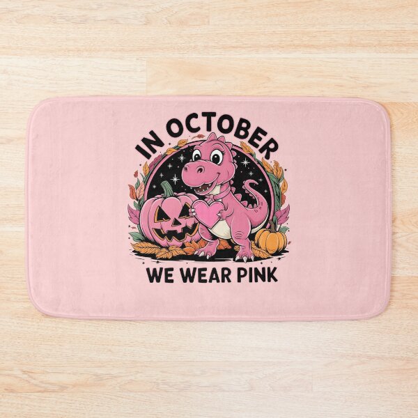 Item preview, Dinosaur In October We Wear Pink Breast Cancer Awareness designed and sold by MTRBSK11.