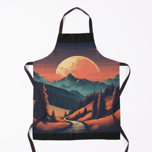 Item preview, Full moon over the mountain.  designed and sold by NicMacTees.