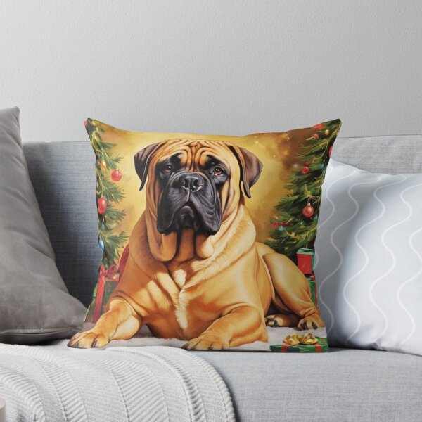 Item preview, Bullmastiff Dog Christmas Xmas Portrait  designed and sold by ChaosReigns91.