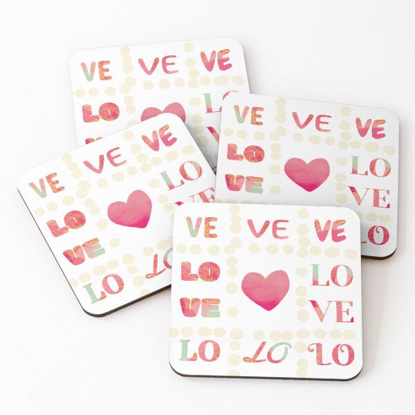 Item preview, Love in nine fonts to describe various love forms word art designed and sold by Bo-Yin.