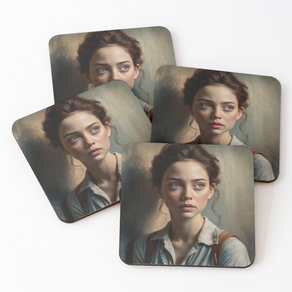 Item preview, Moody Portrait of a Young Parisian Woman – French Cinematic Art. By Carraann  designed and sold by CARRAANN.