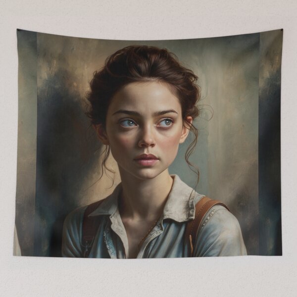 Item preview, Moody Portrait of a Young Parisian Woman – French Cinematic Art. By Carraann  designed and sold by CARRAANN.