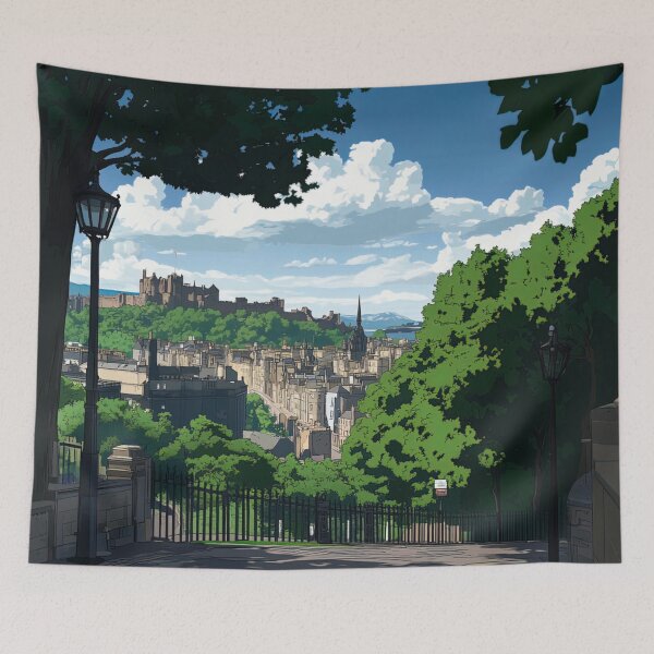 Item preview, Edinburgh, city | Anime style designed and sold by ComicsFactory.