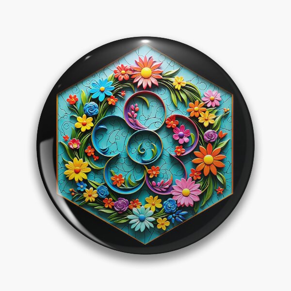 Item preview, Letter D with Flowers designed and sold by AbsoluteA.