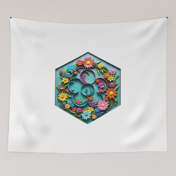 Item preview, Letter D with Flowers designed and sold by AbsoluteA.