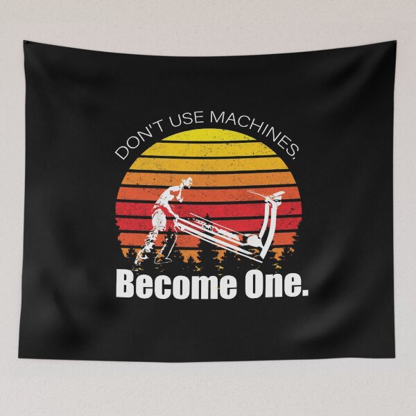 Item preview, Don't Use Machines - Become One Vintage Motivational Workout designed and sold by CHAKSTYLE.