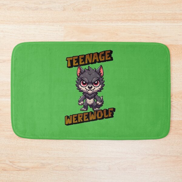 Item preview, Teenage Werewolf  -  Fluffers a Carry lovable Werewolf out hunting for candy on Halloween designed and sold by 3DAF.
