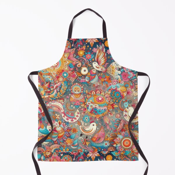 Item preview, Colorful Indian Bird | Kaleidoscopic Feather and Floral Pattern designed and sold by litchick1977.