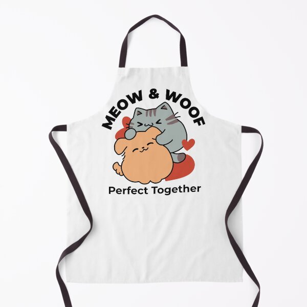 Item preview, Adorable Cat and Dog Hug – Meow & Woof Design designed and sold by Trio-in-Forest.