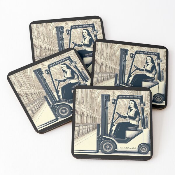 Item preview, Forklift driver nun designed and sold by RetroNibylander.
