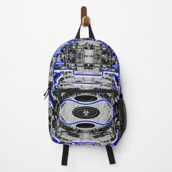 Item preview, conceptual digital illustration firewall interface Reality toxic Cyberpunk style - blue neon designed and sold by JVNS.