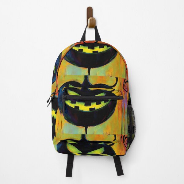 Item preview, Whimsical Grinning Pumpkin Art - Fun Halloween Decor with Glowing Features and Vibrant Colors AI Generated designed and sold by OlfactoART Studio.