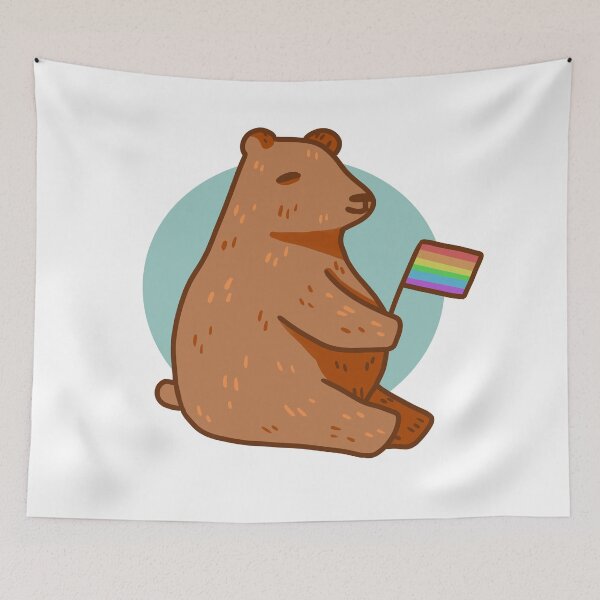 Item preview, Pride flag bear designed and sold by Katieart26.