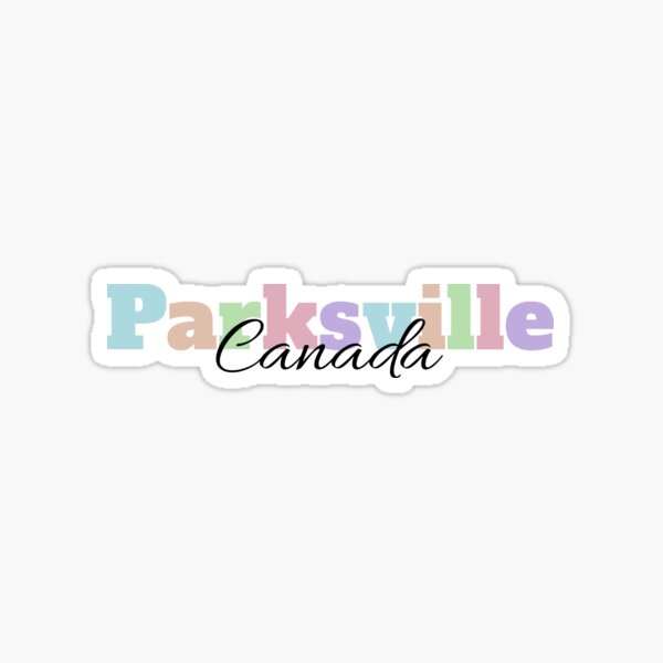 Parksville Canada Travel Luggage Sticker
