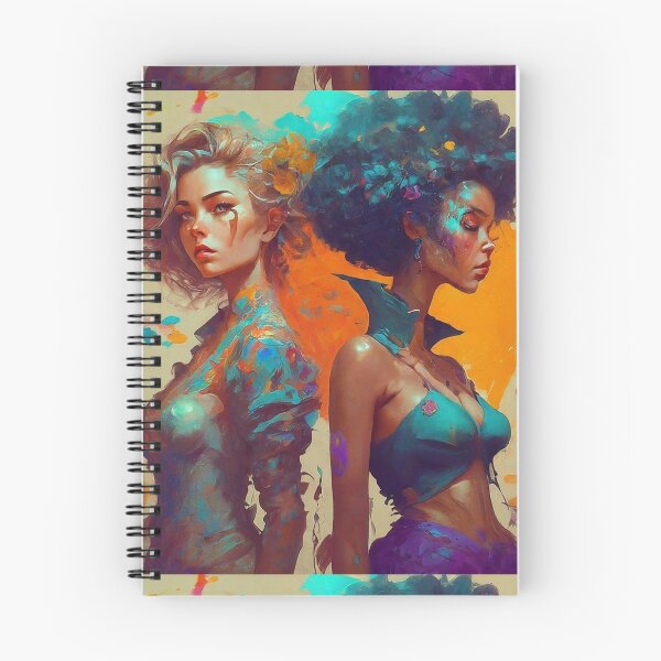 Item preview, Unity in Color: Two Friends in Bold Abstract designed and sold by CorbinHenry.