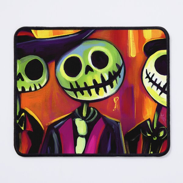 Item preview, Playful Halloween Art with Skeletons in Formal Attire - Vibrant and Whimsical Decor AI Generated designed and sold by OlfactoART Studio.