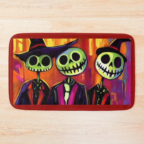 Item preview, Playful Halloween Art with Skeletons in Formal Attire - Vibrant and Whimsical Decor AI Generated designed and sold by OlfactoART Studio.