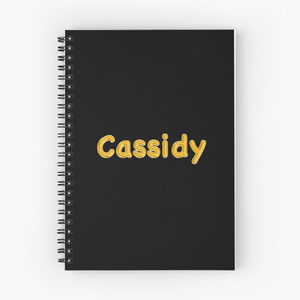 Item preview, Golden Balloon Cassidy Name Label (Black) designed and sold by NormadWorld.