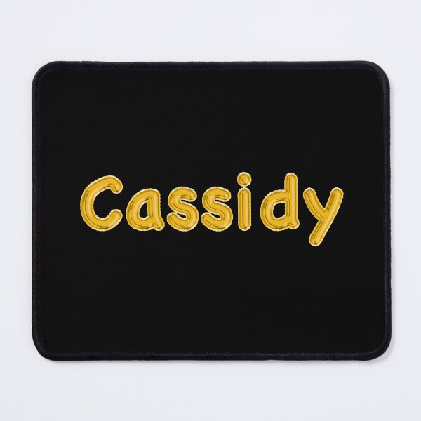 Item preview, Golden Balloon Cassidy Name Label (Black) designed and sold by NormadWorld.