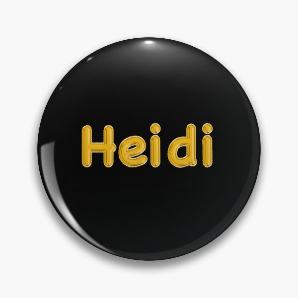 Item preview, Golden Balloon Heidi Name Label (Black) designed and sold by NormadWorld.