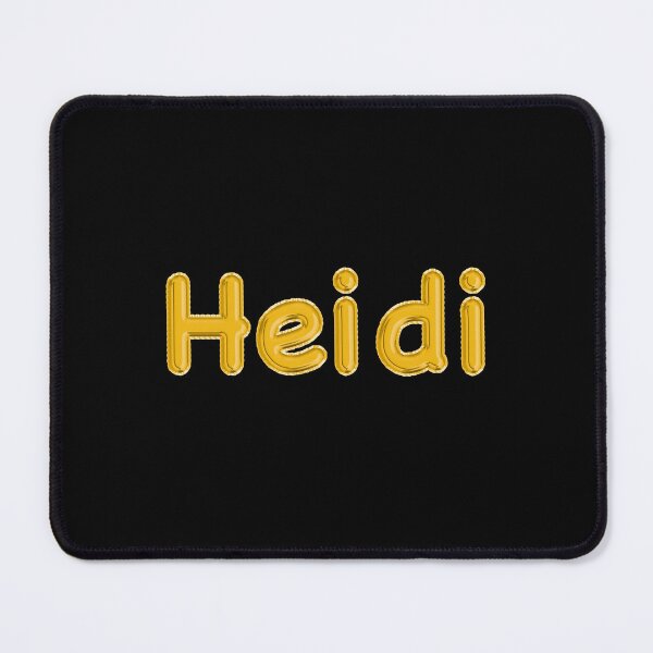 Item preview, Golden Balloon Heidi Name Label (Black) designed and sold by NormadWorld.