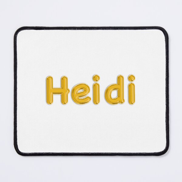 Artikelvorschau, Goldener Ballon Heidi Namensaufkleber entworfen und verkauft von NormadWorld.
