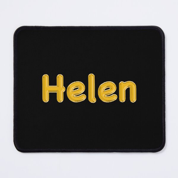 Item preview, Golden Balloon Helen Name Label (Black) designed and sold by NormadWorld.