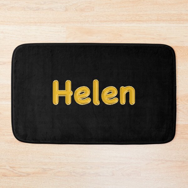 Item preview, Golden Balloon Helen Name Label (Black) designed and sold by NormadWorld.