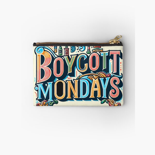 Item preview, Boycott Mondays, typography designed and sold by maxmaj.