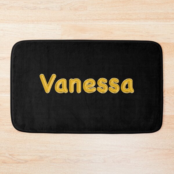 Item preview, Golden Balloon Vanessa Name Label (Black) designed and sold by NormadWorld.