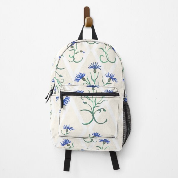 Item preview,   Renaissance cornflowers on trellis designed and sold by Veera Copeland.