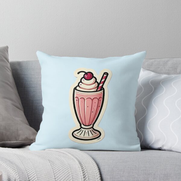 Item preview, Cute Pink Strawberry Milkshake designed and sold by Bug-and-Dove.