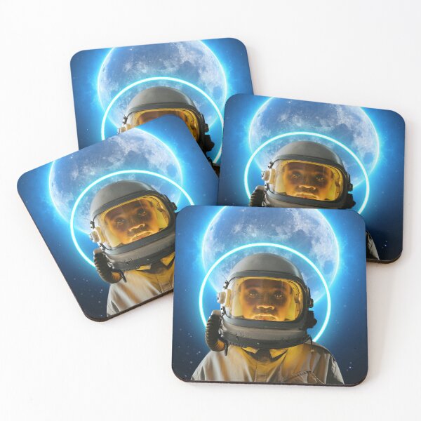 Item preview, female astronaut and moon designed and sold by berwies-artwork.