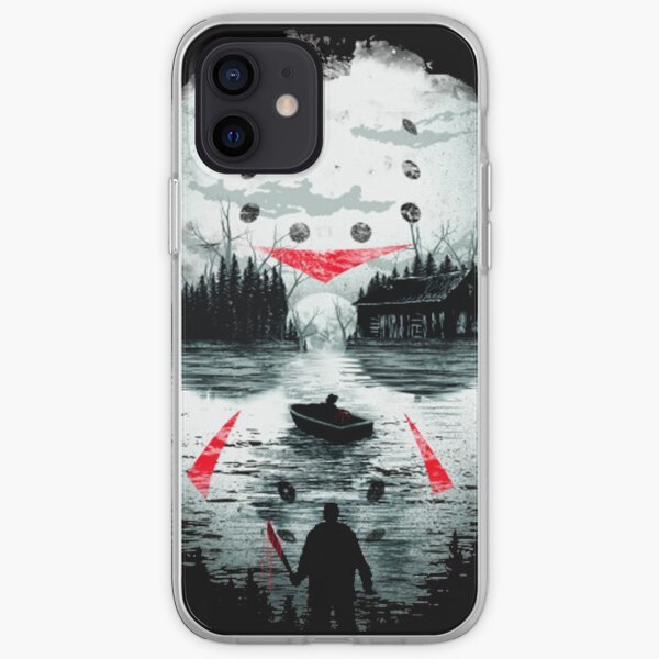 Friday 13th iPhone Case Friday the 13th Party Blood Spatter Jason Voorhees Inspired Horror Movie Lover Jason Machete Halloween iPhone Case