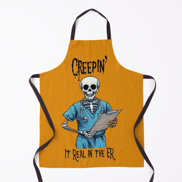 Item preview, Creepin it Real in the ER, Medical Halloween Spooky Skeleton designed and sold by Bliss Find And Design.