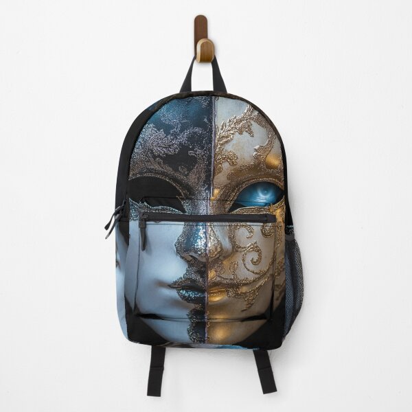 Item preview, Venetian masquerade split mask print designed and sold by dcrc.