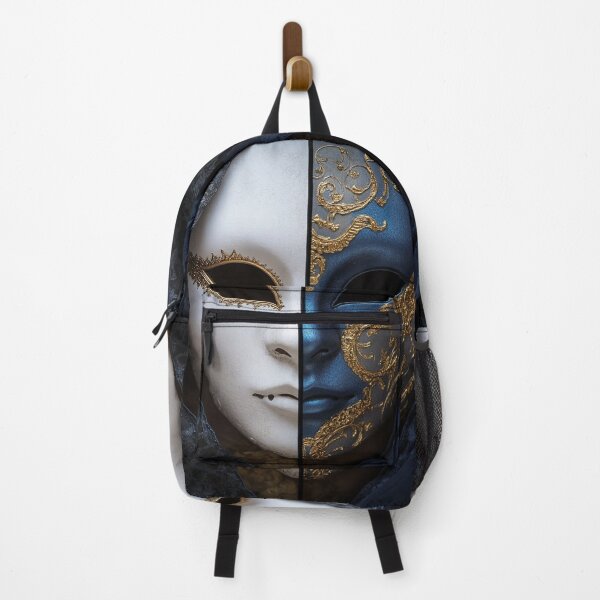 Item preview, Venetian masquerade split mask print designed and sold by dcrc.