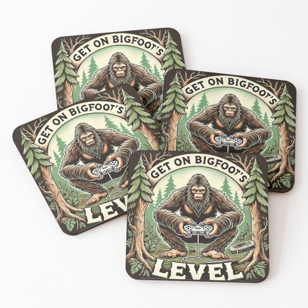 Item preview, GET ON BIGFOOT'S LEVEL designed and sold by KnottyToons.