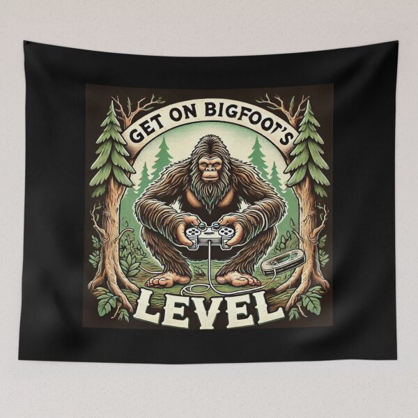 Item preview, GET ON BIGFOOT'S LEVEL designed and sold by KnottyToons.