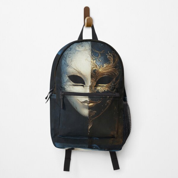 Item preview, venetian masquerade split mask print designed and sold by dcrc.