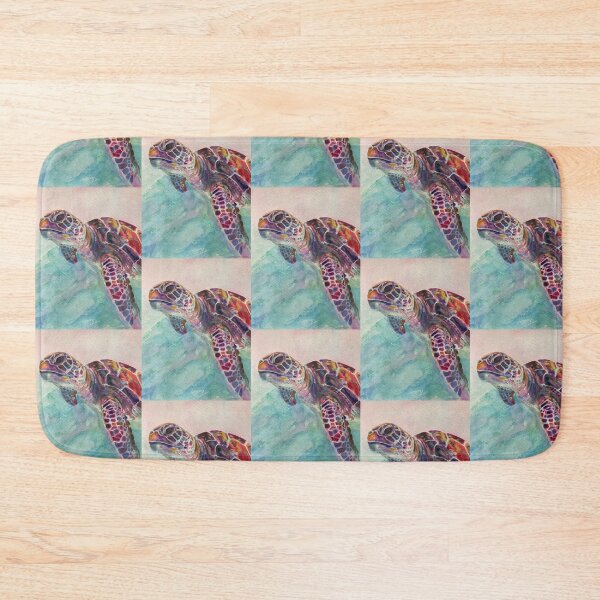 Item preview, Turtle Loggerhead watercolour (sideview)  designed and sold by Karin McCombe Jones.