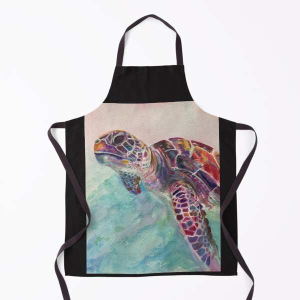 Item preview, Turtle Loggerhead watercolour (sideview)  designed and sold by Karin McCombe Jones.