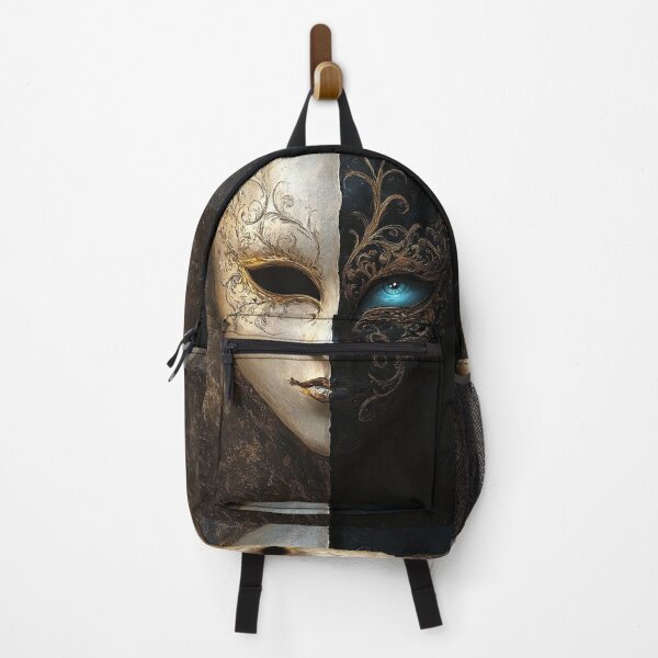Item preview, venetian masquerade split mask print designed and sold by dcrc.
